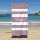 Serviette De Plage Rayures violettes modernes