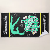 Serviette De Plage Reach for the Stars Gymnastique Tumbling (Devant)