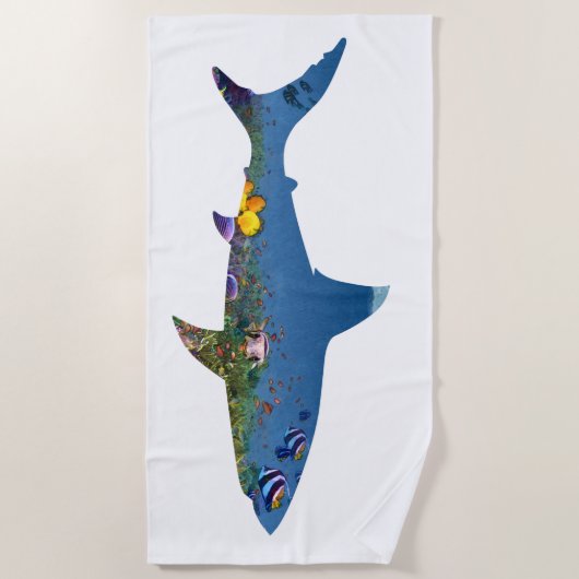 Serviette De Plage récif de requins (Devant)