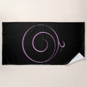 Serviette De Plage Reconnaissance rose  (Devant)