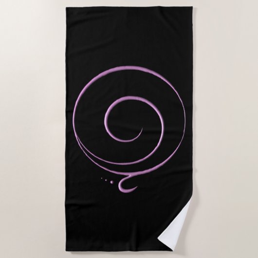 Serviette De Plage Reconnaissance rose  (Devant)