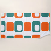 Serviette De Plage Rectangles chaudes (Devant)