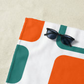 Serviette De Plage Rectangles chaudes (En situation)