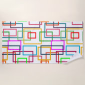 Serviette De Plage Rectangles de chevauchement (Devant)