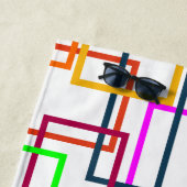 Serviette De Plage Rectangles de chevauchement (En situation)