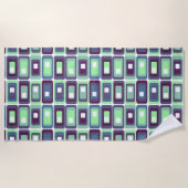 Serviette De Plage Rectangles empilées (Devant)