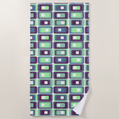 Serviette De Plage Rectangles empilées (Devant)