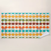 Serviette De Plage Rectangles et chaînes (Devant)