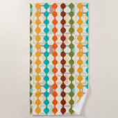 Serviette De Plage Rectangles et chaînes (Devant)