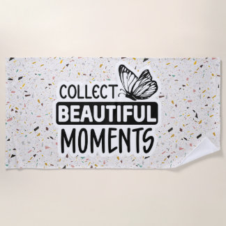Serviette De Plage Recueillir de beaux moments - Beurre Inspirant