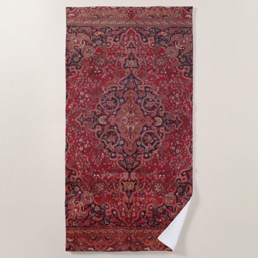 Serviette De Plage Red Antique Carpet (Devant)