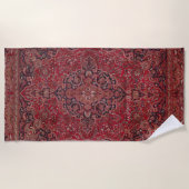 Serviette De Plage Red Antique Carpet (Devant)