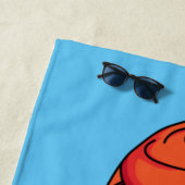 Serviette De Plage Red Arowana fish cartoon (En situation)