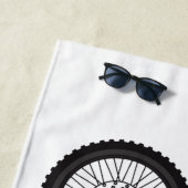 Serviette De Plage Red dirt bike motorcycle (En situation)