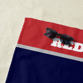 Serviette de plage Red Kiwi New Zealand (En situation)