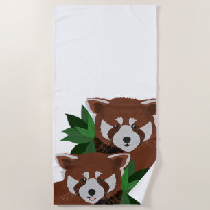 Serviette de plage Red Panda