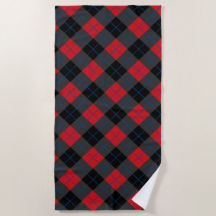 Serviette de plage Red Plaid