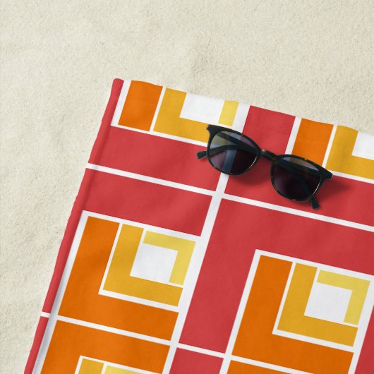 Serviette De Plage Red Topsy Turvy (En situation)