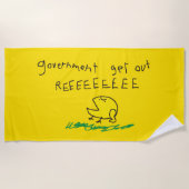 Serviette De Plage REE SNEKRIGHT Gadsden Flag (Devant)