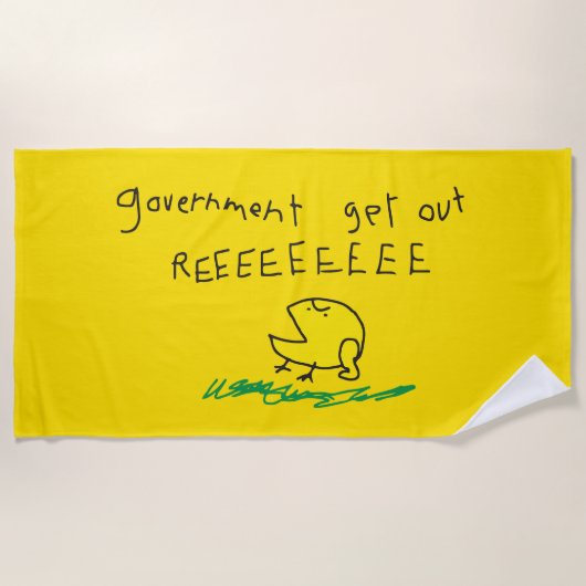 Serviette De Plage REE SNEKRIGHT Gadsden Flag (Devant)