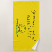 Serviette De Plage REE SNEKRIGHT Gadsden Flag (Devant)