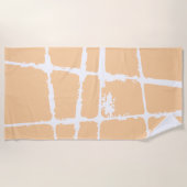 Serviette De Plage Refined White Light Grunge Modern Dirty Mesh (Devant)