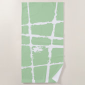 Serviette De Plage Refined White Light Grunge Modern Dirty Mesh (Devant)