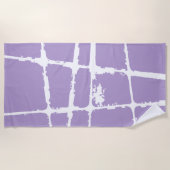 Serviette De Plage Refined White Light Grunge Modern Dirty Mesh (Devant)