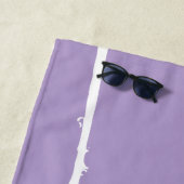 Serviette De Plage Refined White Light Grunge Modern Dirty Mesh (En situation)