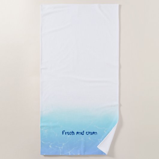 Serviette De Plage Reflet du bord de l'eau (Devant)