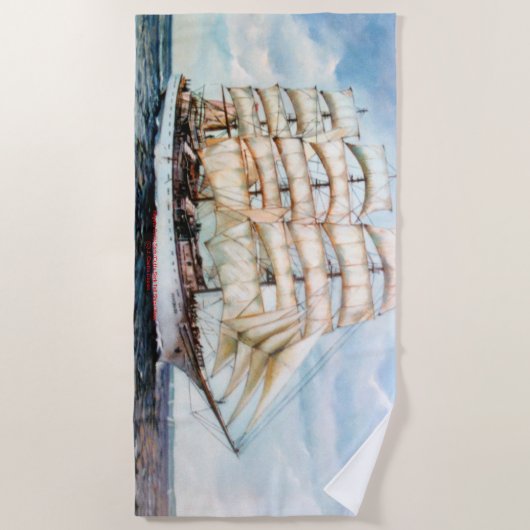 Serviette De Plage Régate Cutty Sark/Cutty Sark Tall Ships'RACE (Devant)