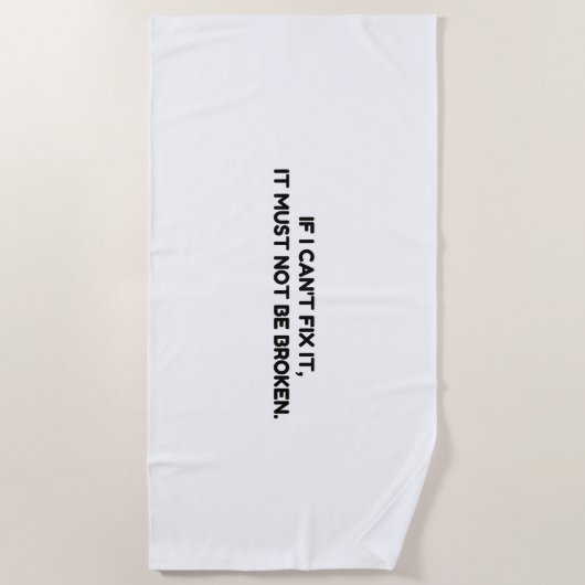 SERVIETTE DE PLAGE RÉGLER CE QUI N'A PAS ÉTÉ CACHÉ (Devant)