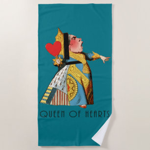 Serviette De Plage Reine de Cœur Alice au Pays des Merveilles Classiq