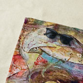 Serviette De Plage Reine de sirène des poissons (En situation)