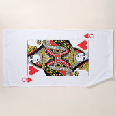 Serviette De Plage Reine des coeurs (Devant)