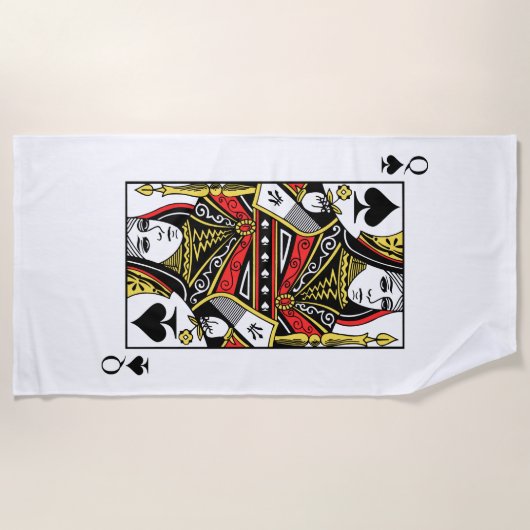 Serviette De Plage Reine des pelles (Devant)