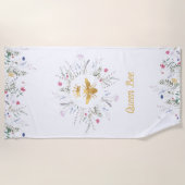 Serviette De Plage reine fleur sauvage (Devant)