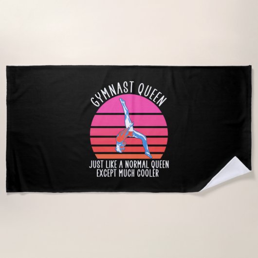 Serviette De Plage Reine Gymnaste (Devant)