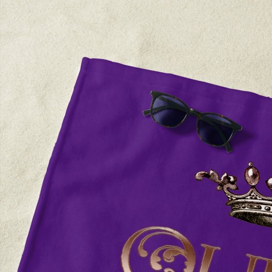 Serviette De Plage Reine maman (En situation)