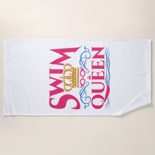 Serviette De Plage Reine Nager Nage Femmes Filles