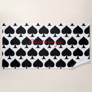 Serviette De Plage Reine noire de pique Black Thunder_Cove