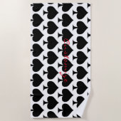 Serviette De Plage Reine noire de pique Black Thunder_Cove (Devant)