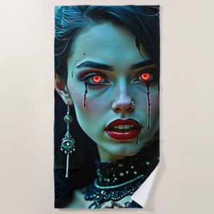 Serviette De Plage Reine Vampire : Art de la Ténébreuse Séduction