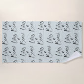 Serviette De Plage remonte une plage (Devant)