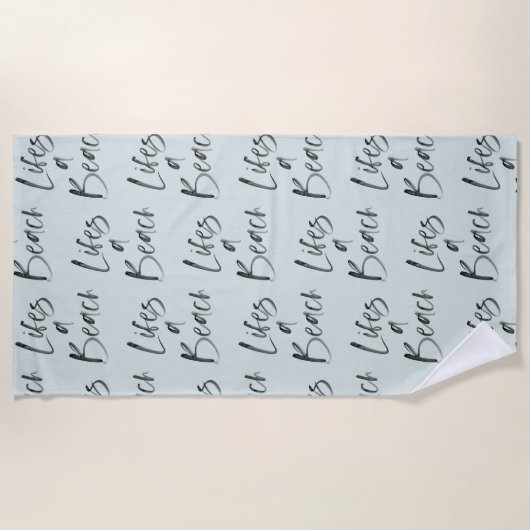 Serviette De Plage remonte une plage (Devant)