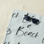 Serviette De Plage remonte une plage (En situation)