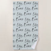 Serviette De Plage remonte une plage (Devant)