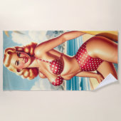 Serviette De Plage Remorque Surf vers le haut (Devant)