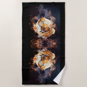 Serviette De Plage Renard flamand (Devant)