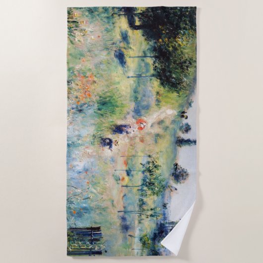 Serviette De Plage Renoir - Chemin menant à travers l'herbe haute (Devant)